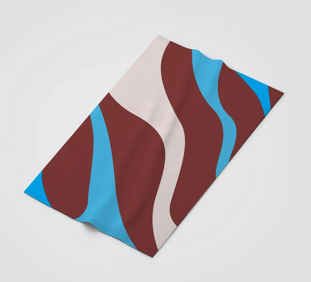 linee ondulate casuali coperta in pile da pastel color shape