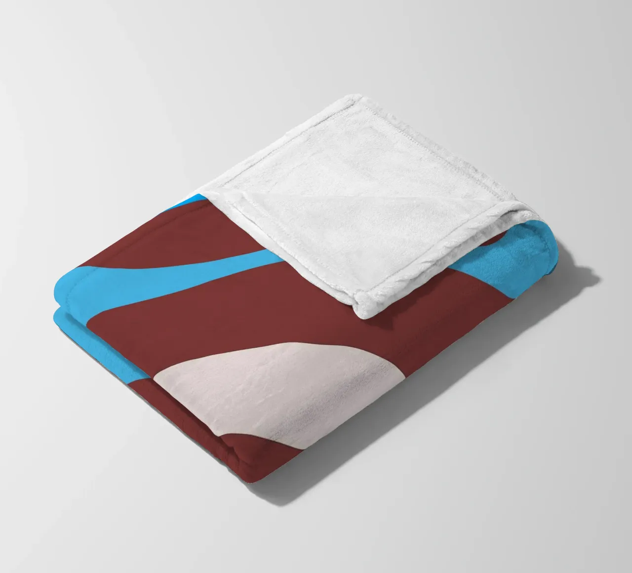 linee ondulate casuali coperta in pile da pastel color shape