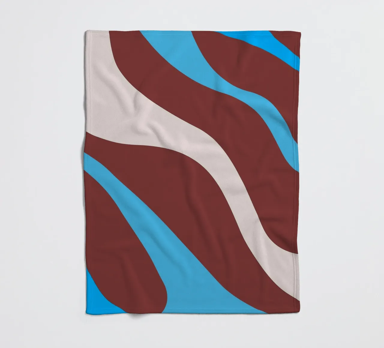 gewellte Zufallslinien Fleecedecke von pastel color shape