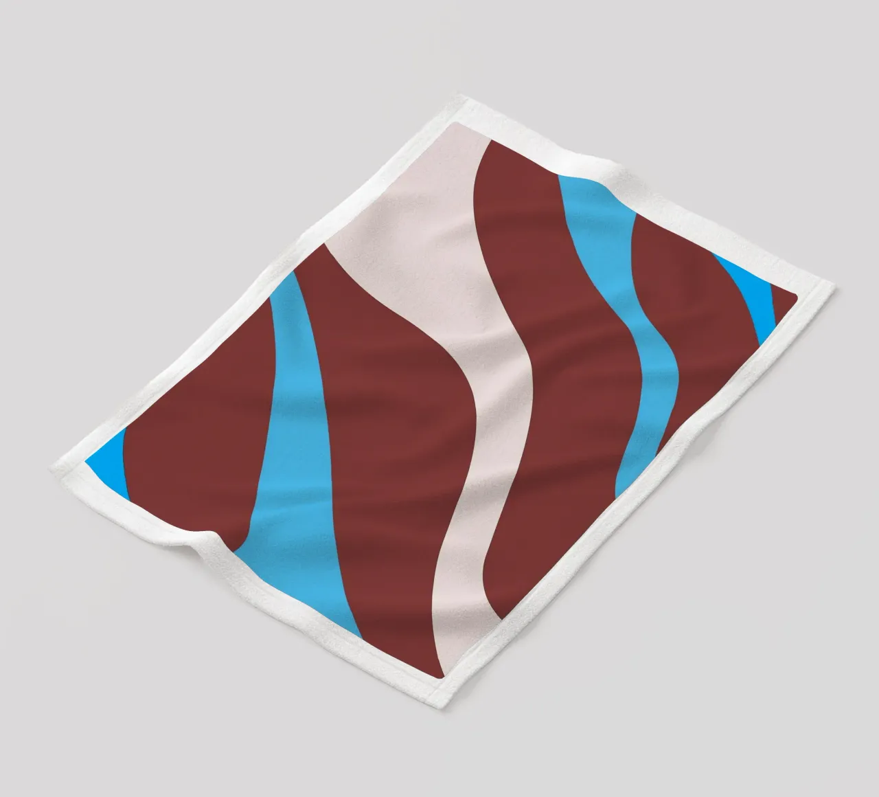 linee ondulate casuali coperta in pile da pastel color shape