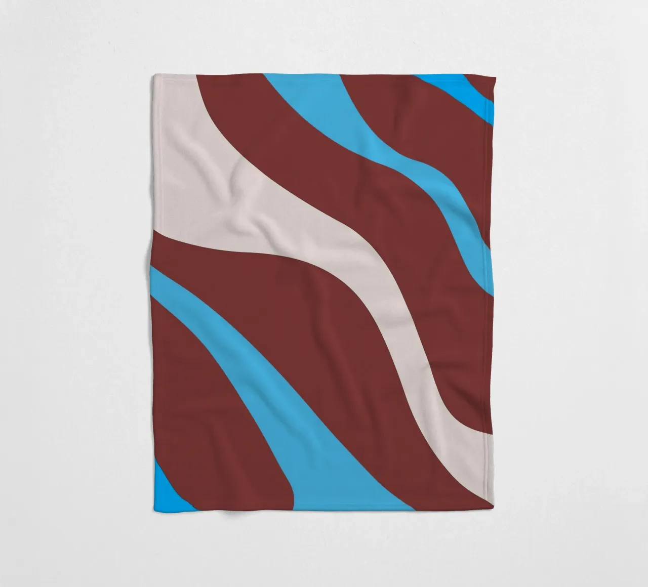 linee ondulate casuali coperta in pile da pastel color shape