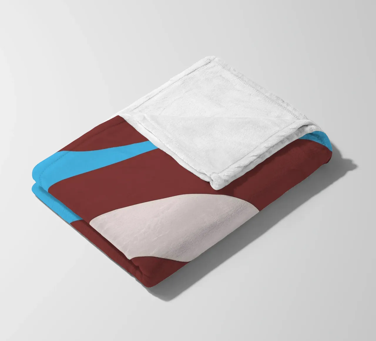 linee ondulate casuali coperta in pile da pastel color shape