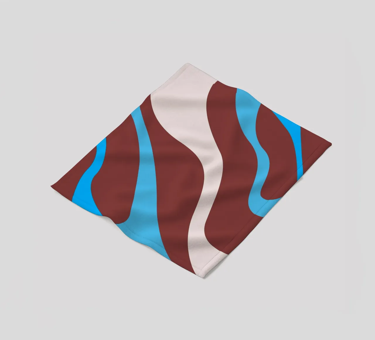 linee ondulate casuali coperta in pile da pastel color shape