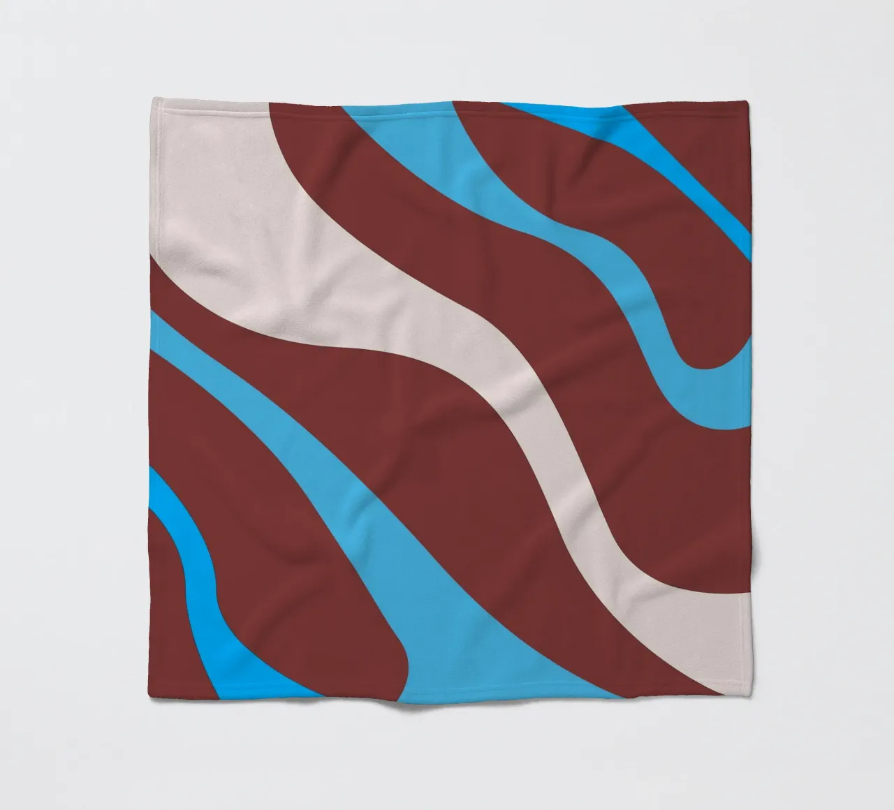 gewellte Zufallslinien Fleecedecke von pastel color shape