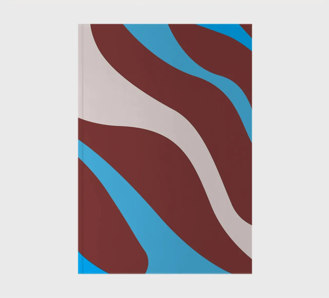 wavy random lines notebook by pastel color shape