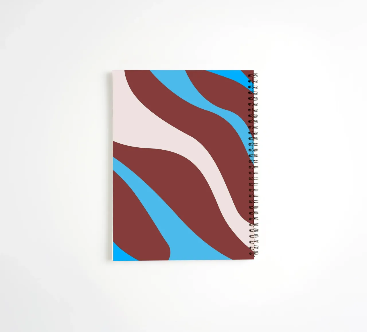 linee ondulate casuali diario ad anelli da pastel color shape