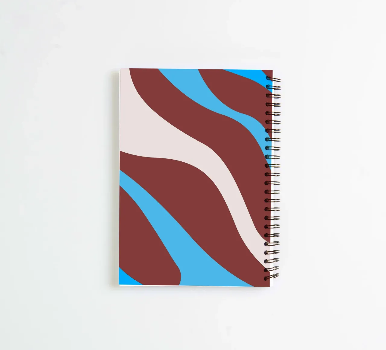 linee ondulate casuali diario ad anelli da pastel color shape