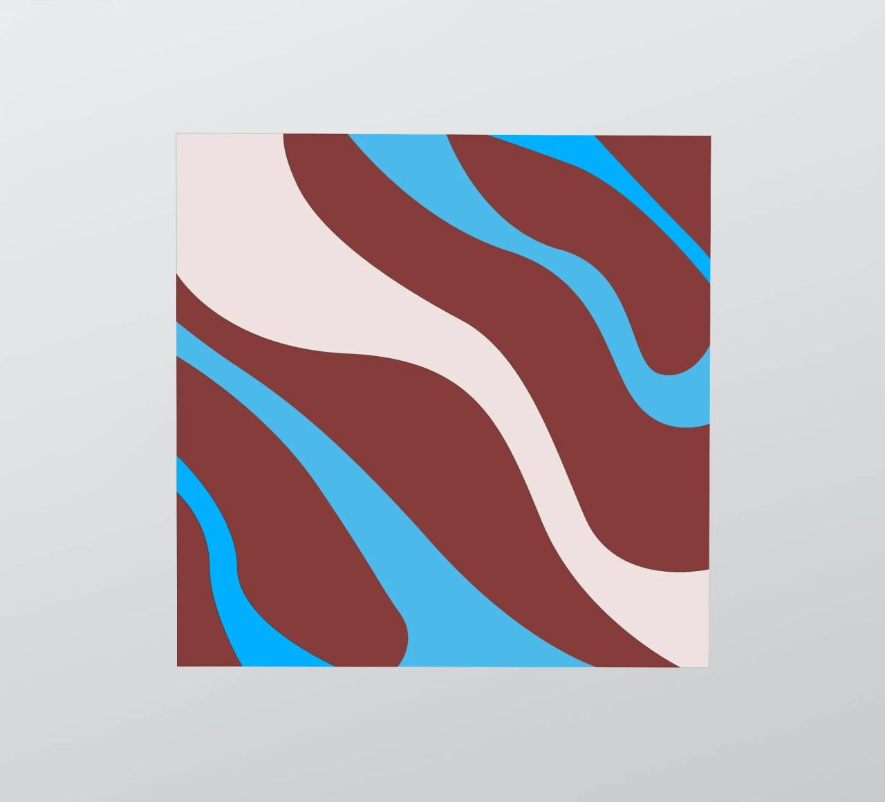 linee ondulate casuali adesivo da pastel color shape