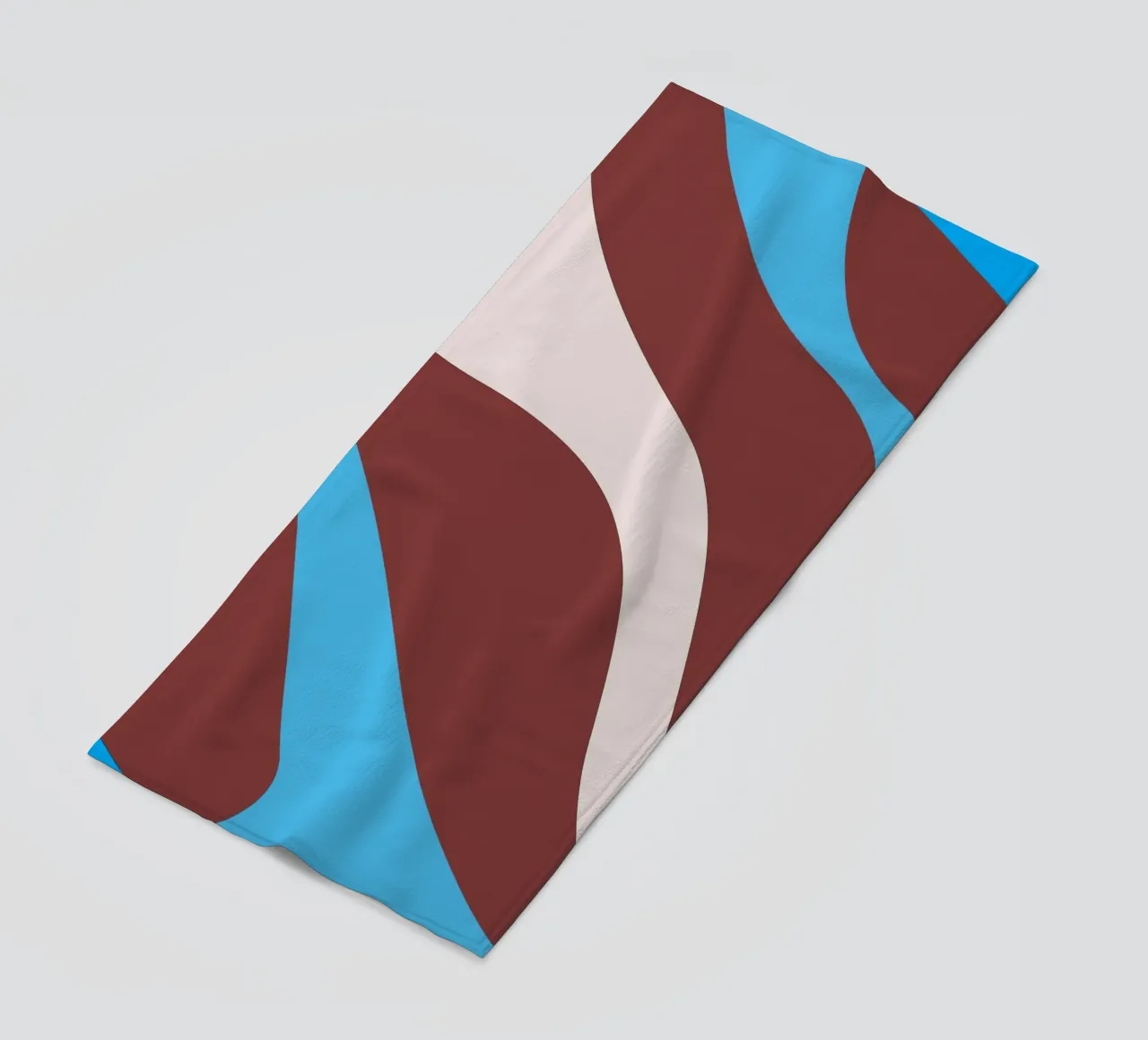 gewellte Zufallslinien Strandtuch von pastel color shape