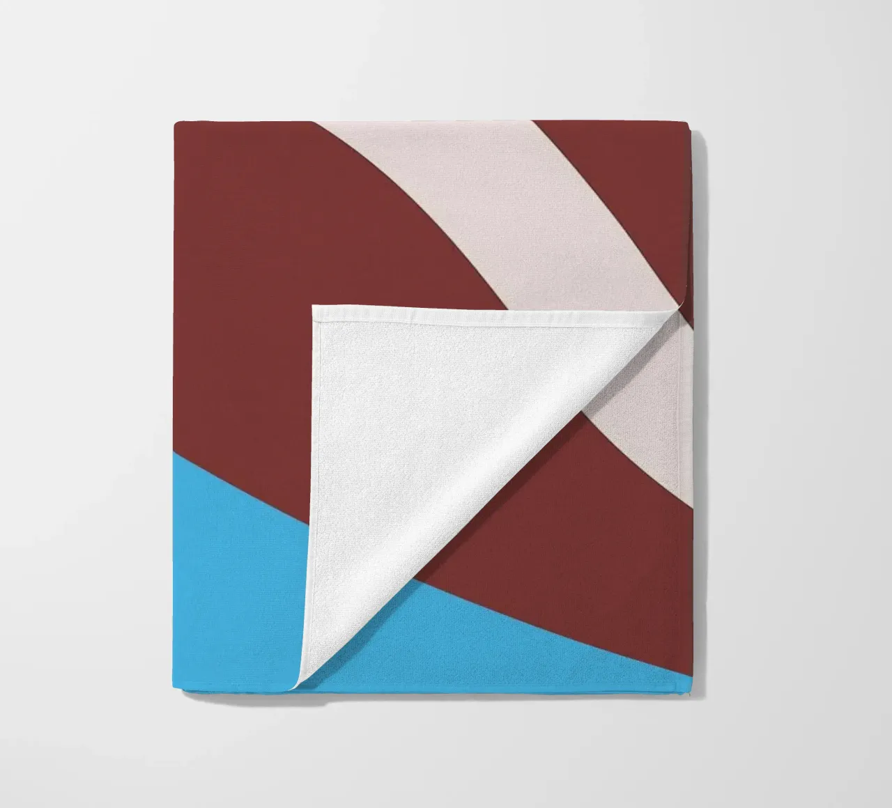 gewellte Zufallslinien Strandtuch von pastel color shape