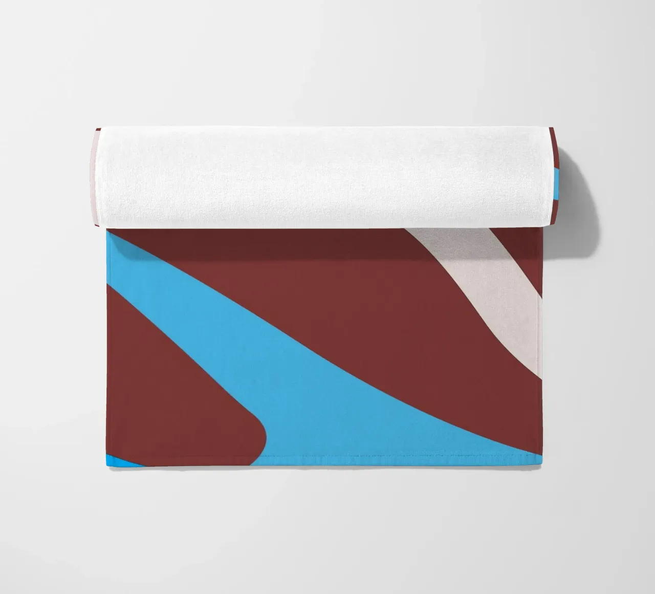 lignes ondulées et aléatoires serviette de plage de pastel color shape