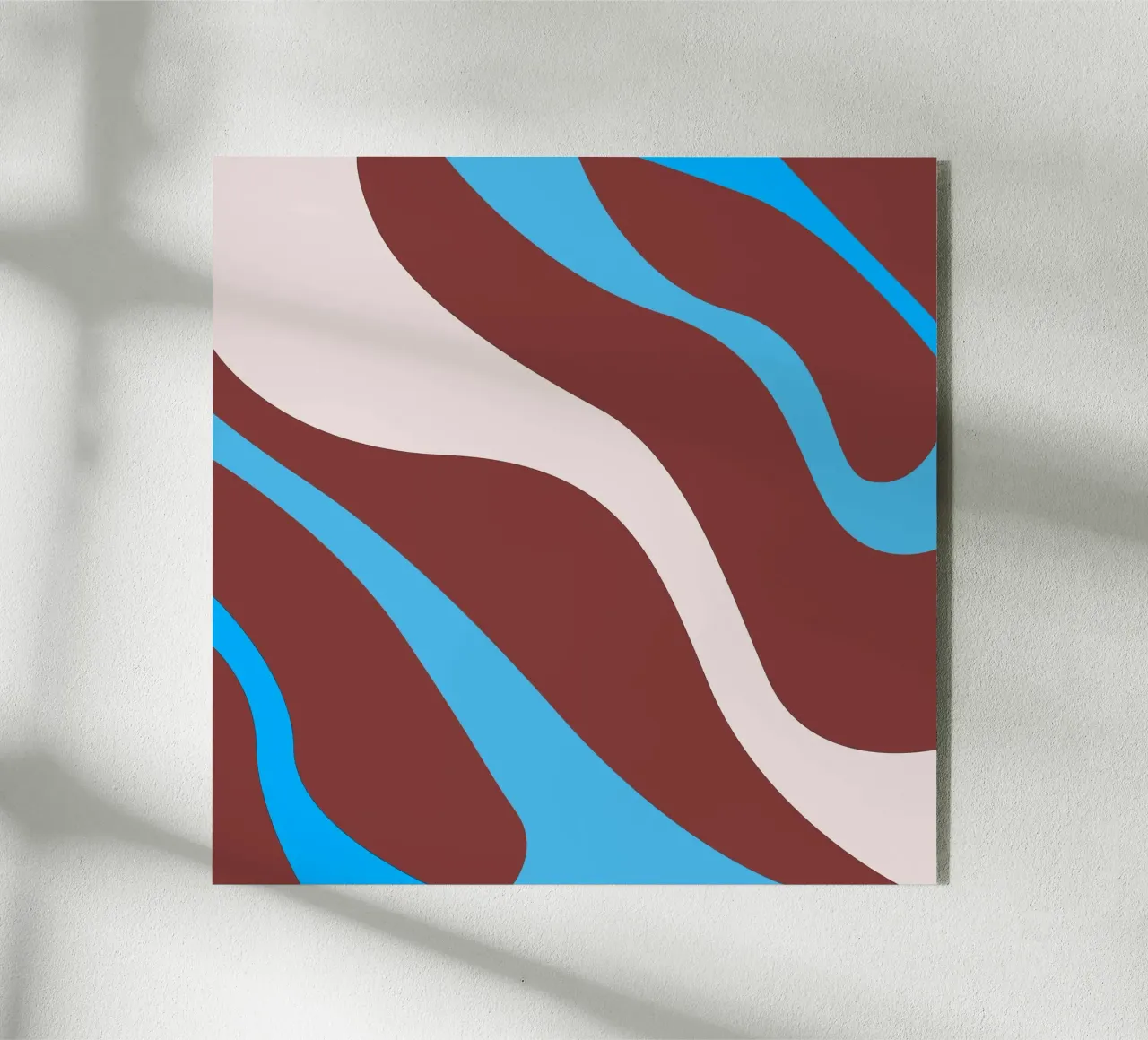 lignes ondulées et aléatoires plexiglas de pastel color shape