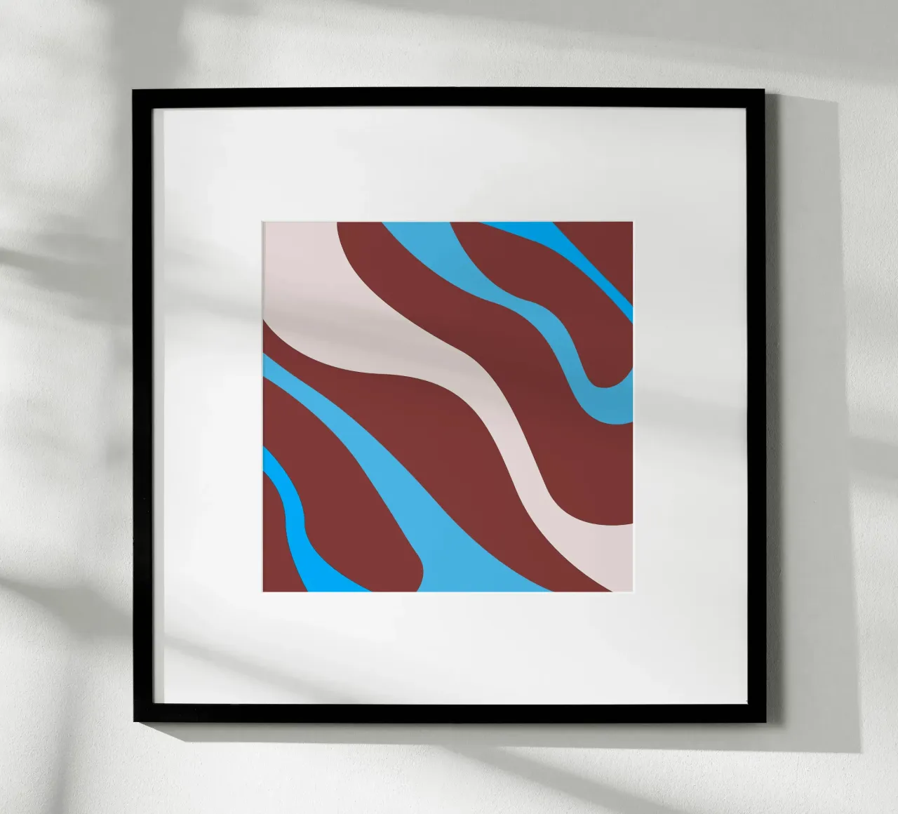 linee ondulate casuali poster da pastel color shape