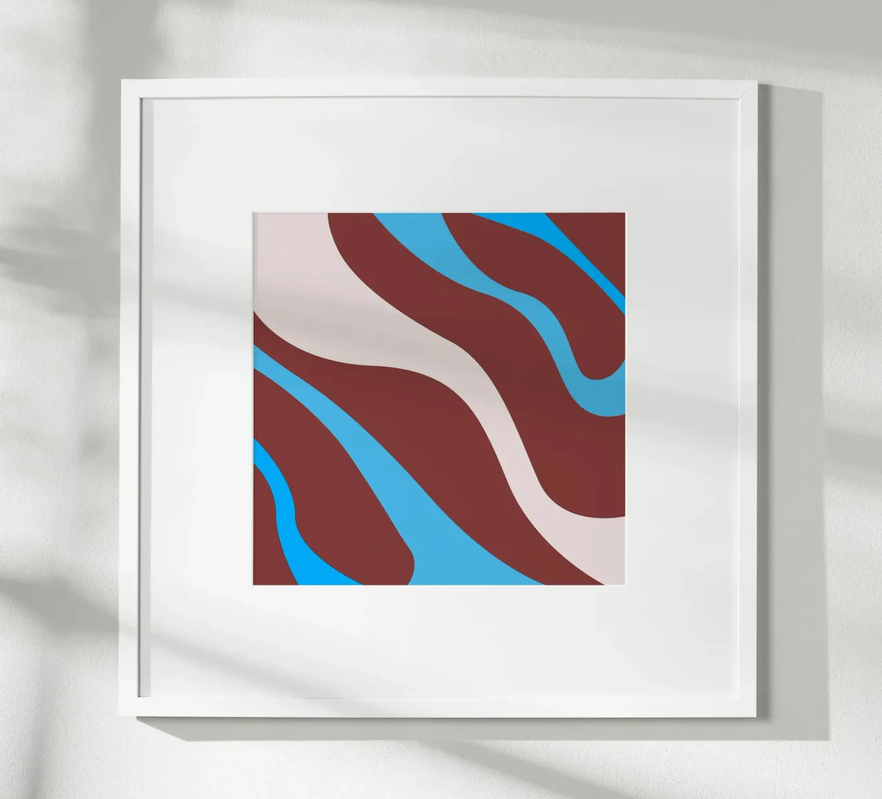 linee ondulate casuali poster da pastel color shape