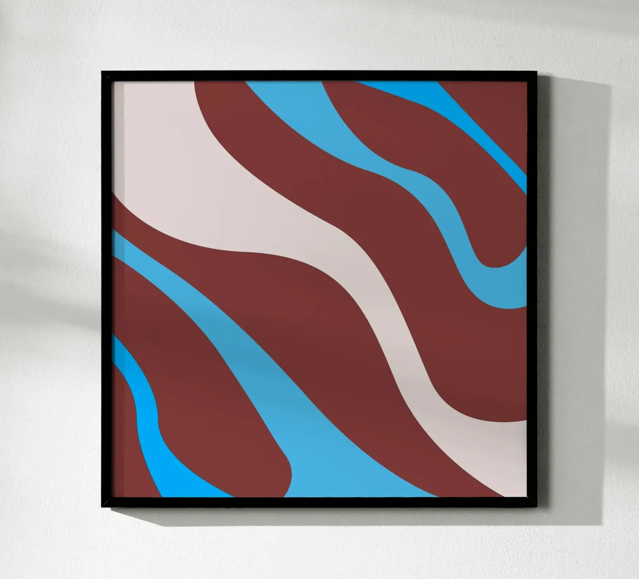 linee ondulate casuali poster da pastel color shape