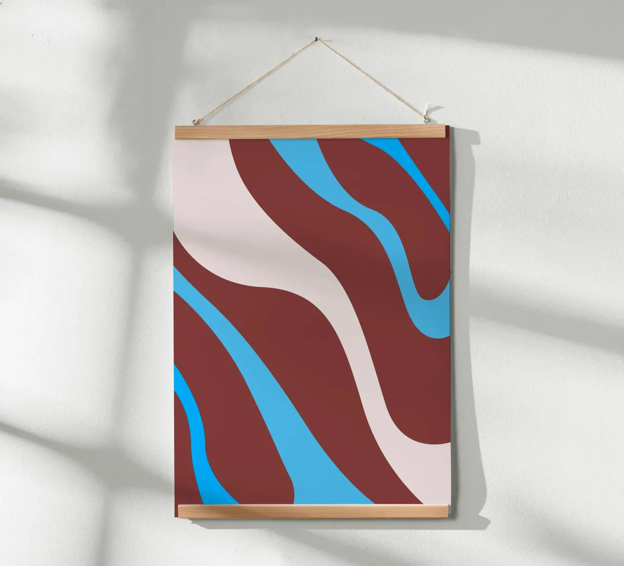 linee ondulate casuali poster da pastel color shape