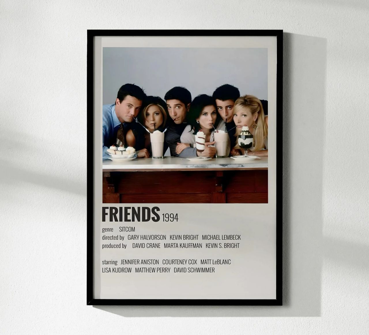 FRIENDS 1994 poster con marco de plástico de MVFminimalist