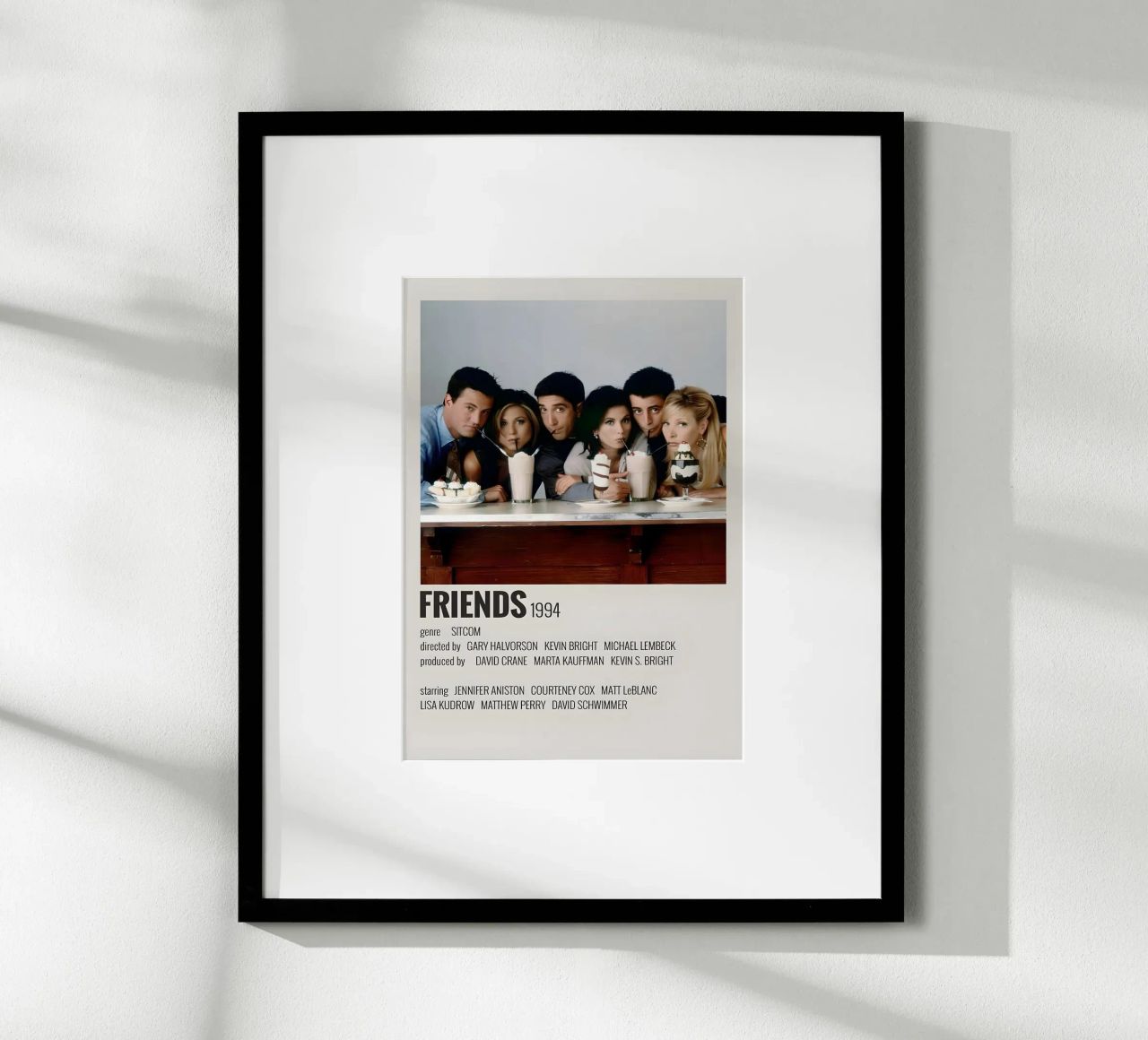 FRIENDS 1994 poster con marco de plástico de MVFminimalist