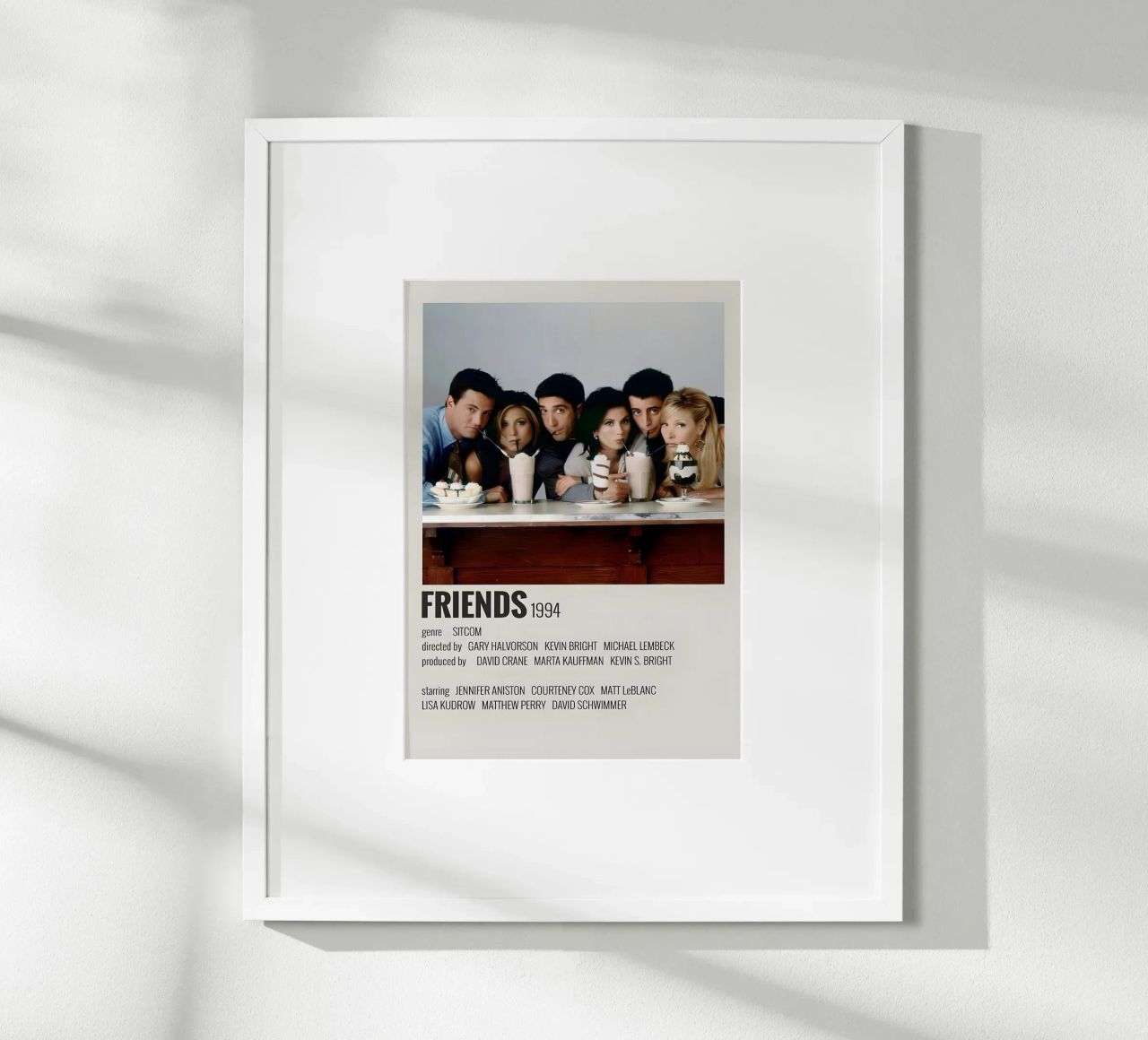 FRIENDS 1994 poster con marco de plástico de MVFminimalist
