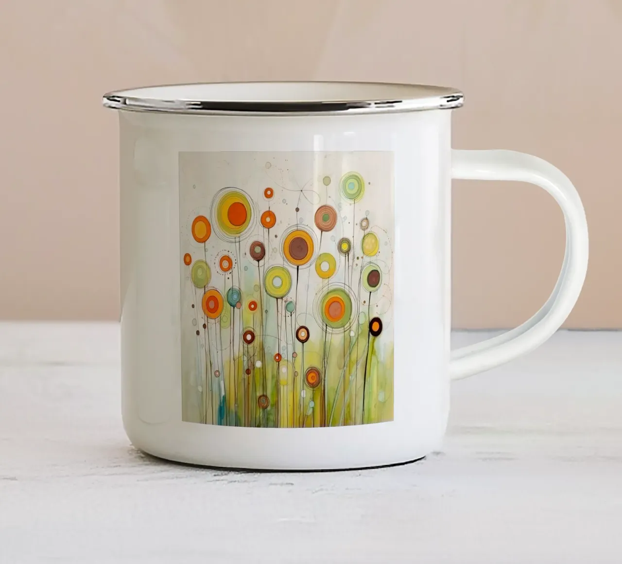 Arte da parete di Imagine tazza in smalto da Imagine