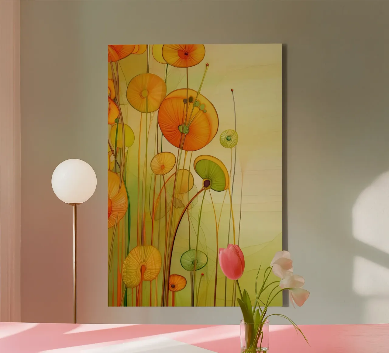 Muurkunst van Imagine canvas met Baklijst van Imagine