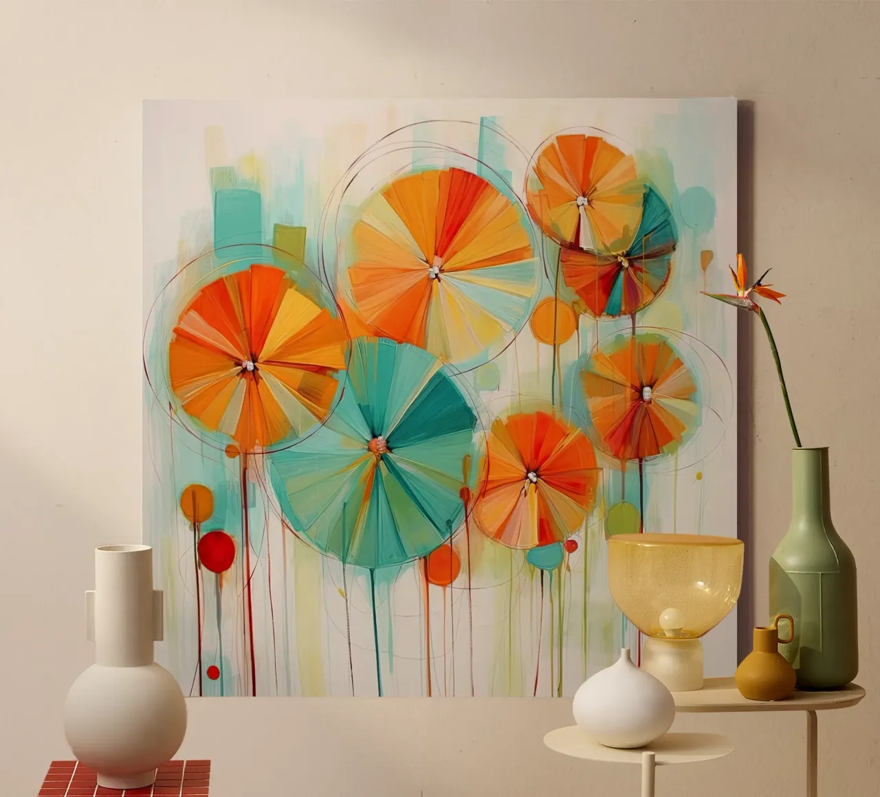 Muurkunst van Imagine canvas met Baklijst van Imagine