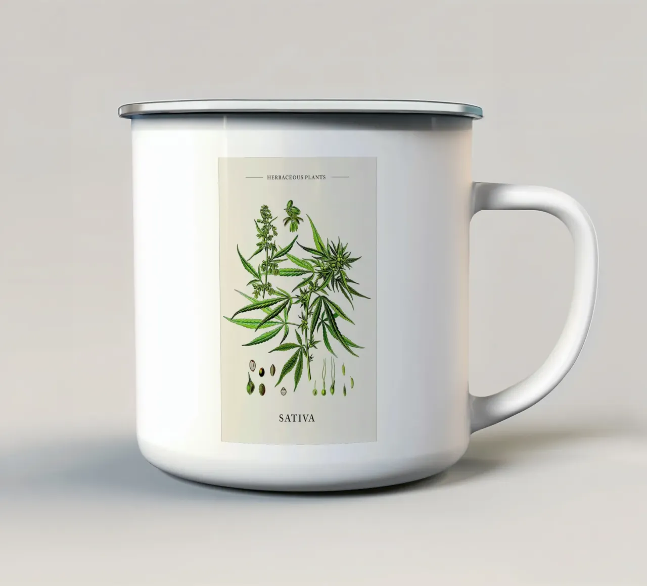 Sativa tazza in smalto da Studio One