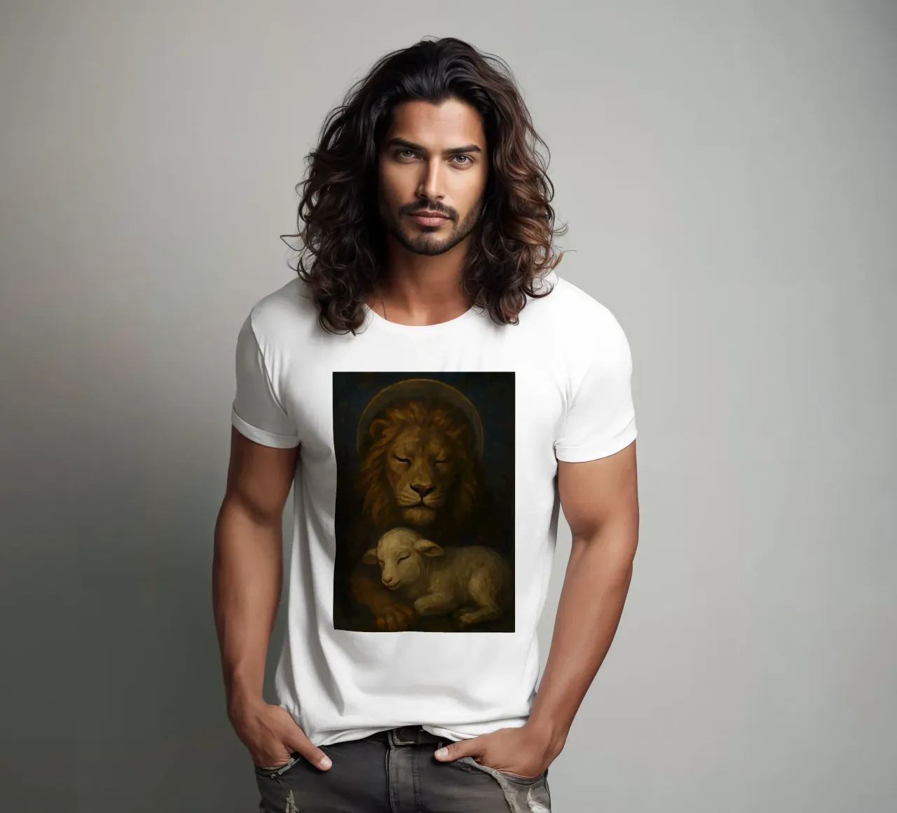 The Lion and the Lamb t-shirt da LisaArtes