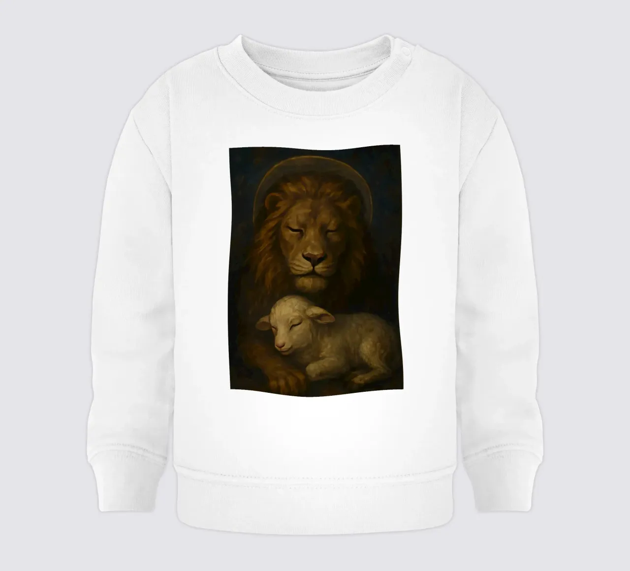 The Lion and the Lamb felpa neonato da LisaArtes