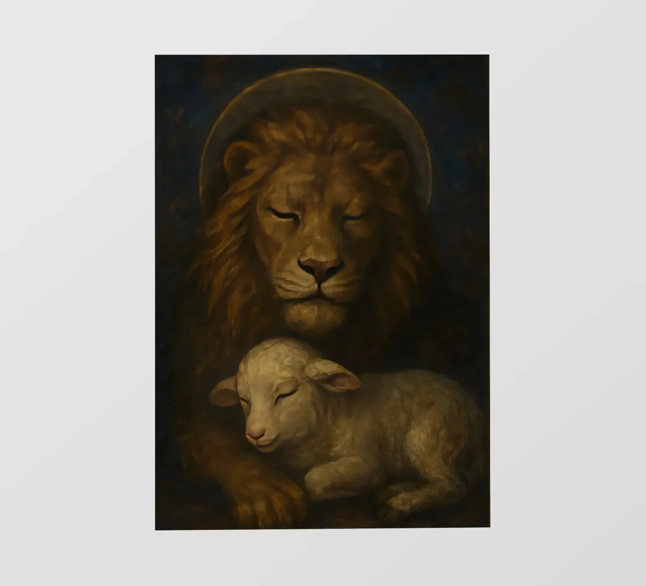 The Lion and the Lamb telo in pvc da LisaArtes