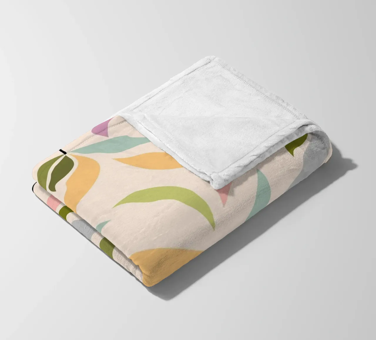 branches in pastel colors fleece blanket by pastel color shape