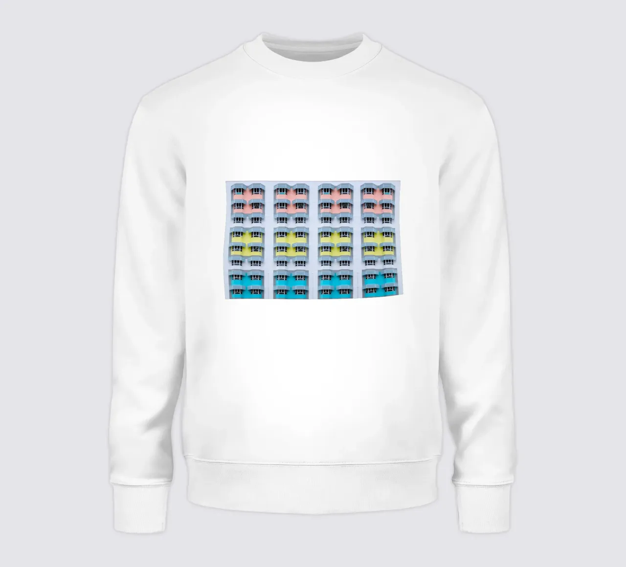 architettura a schema di simmetria felpa da pastel color shape