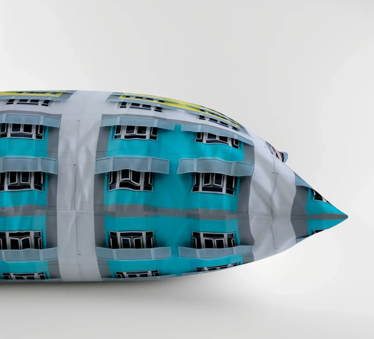 symmetry pattern architecture decorative cushion by pastel color shape