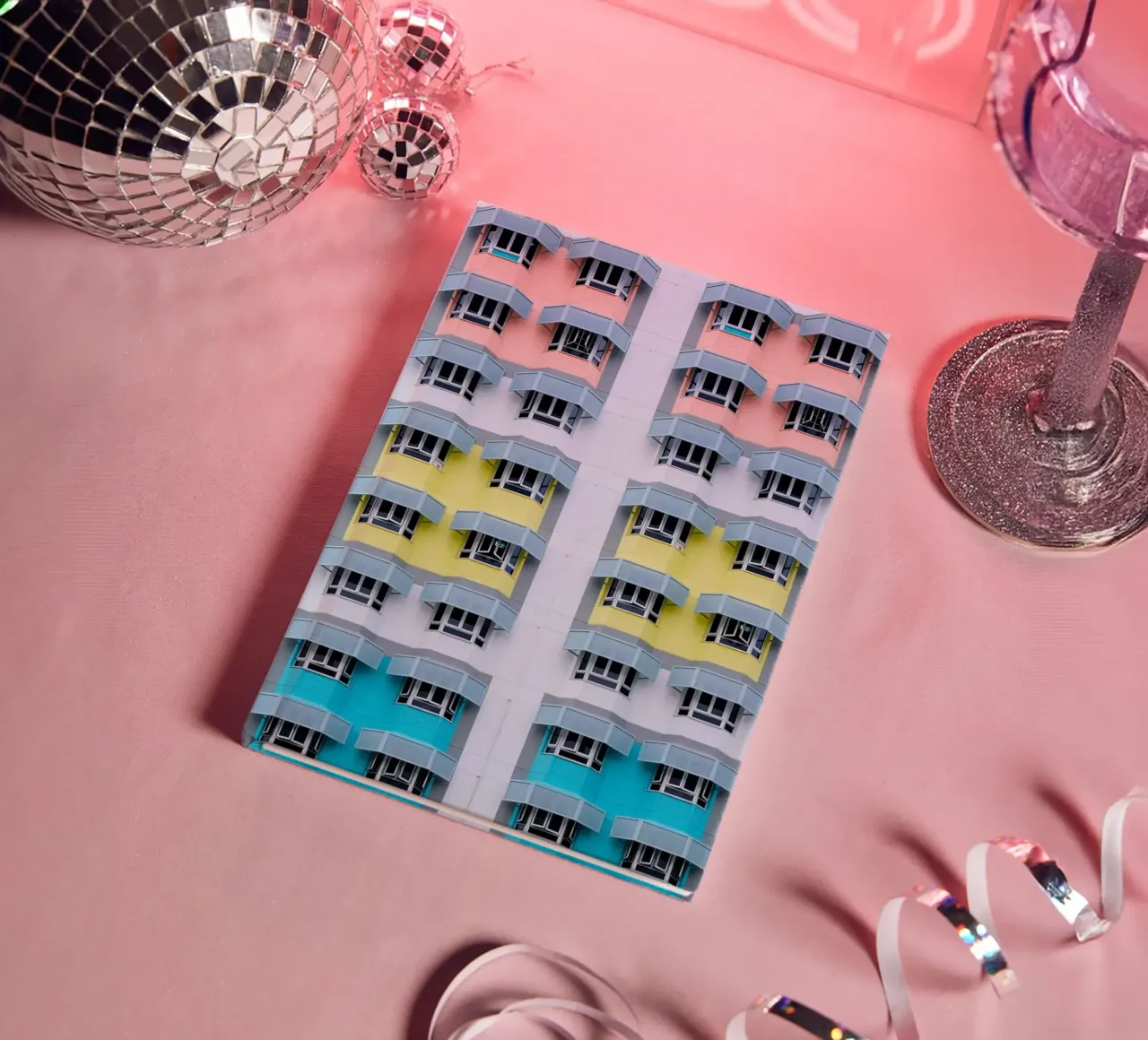 symmetry pattern architecture notebook by pastel color shape