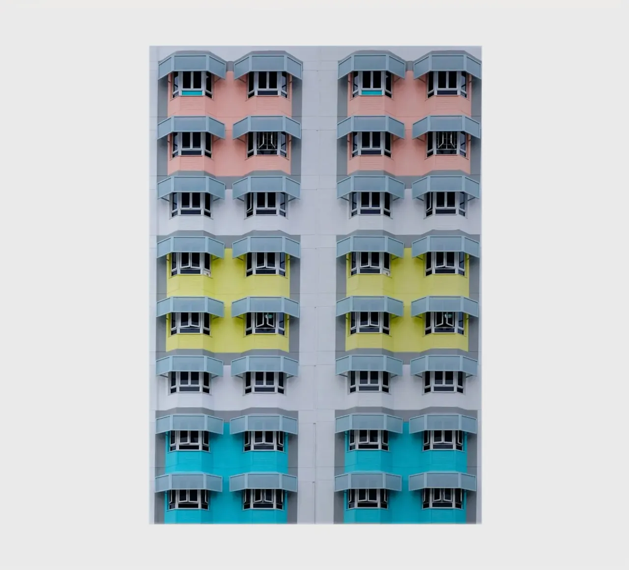 symmetry pattern architecture notebook by pastel color shape