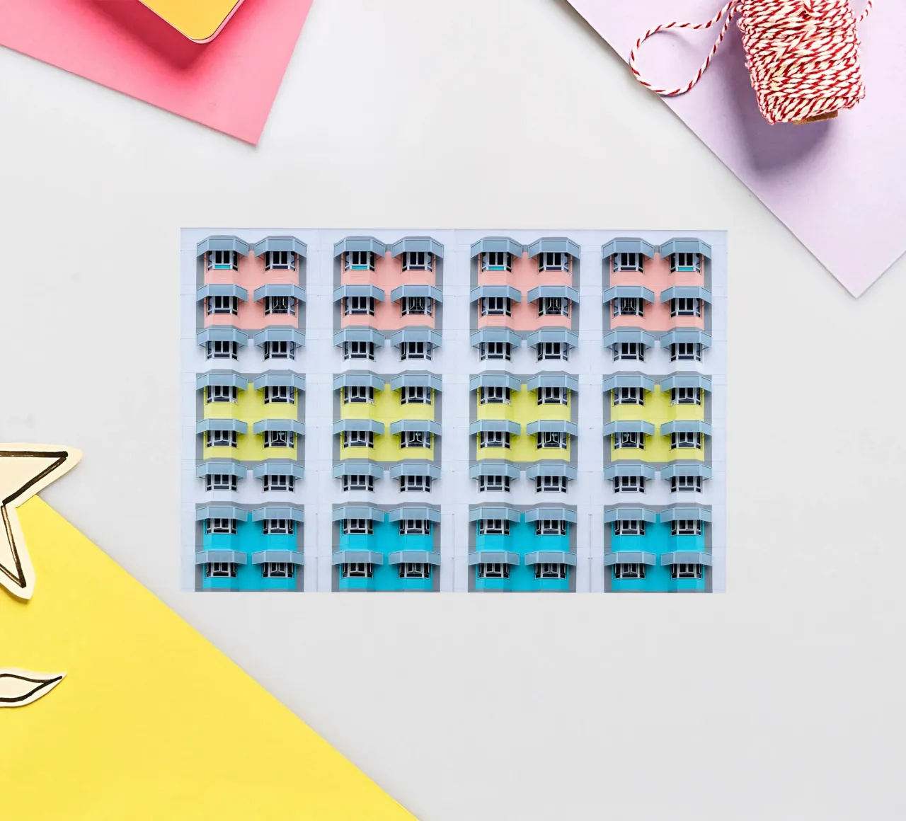 symmetry pattern architecture sticker by pastel color shape