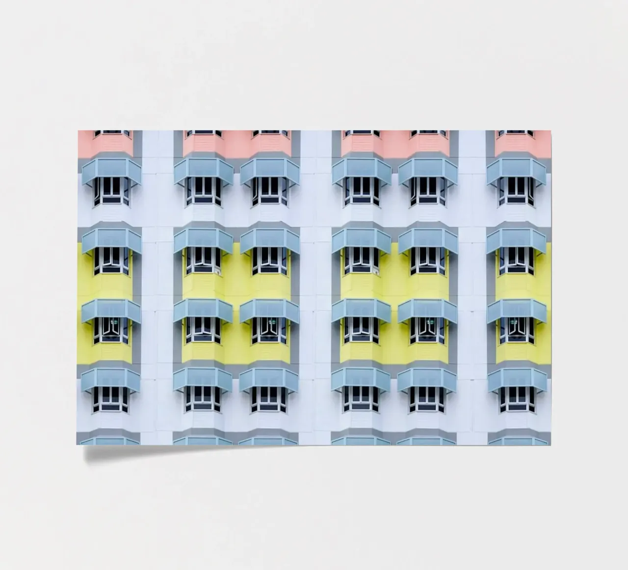 symmetry pattern architecture sticker sheet by pastel color shape