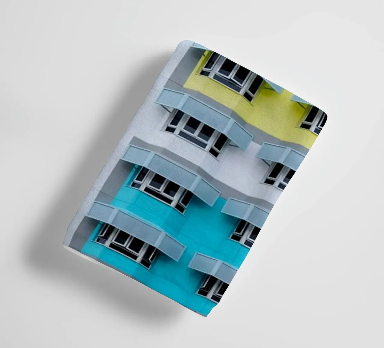 symmetry pattern architecture towel by pastel color shape