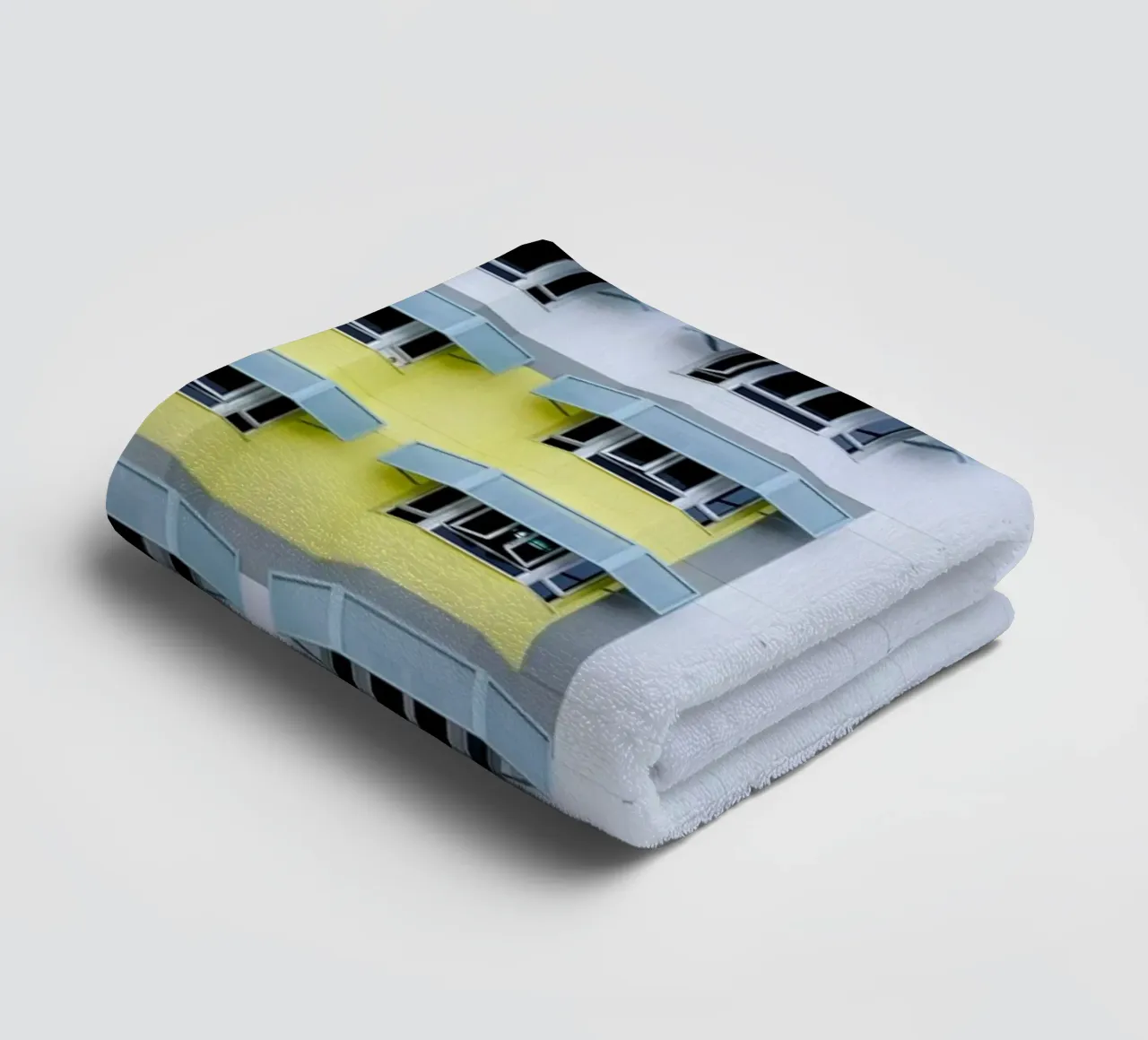 symmetry pattern architecture towel by pastel color shape
