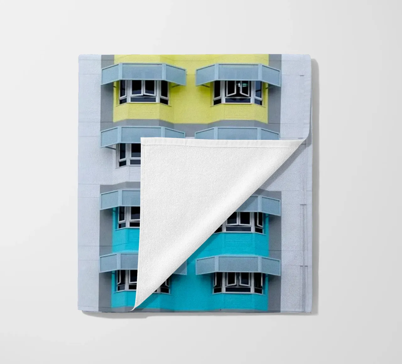 symmetry pattern architecture beach towel by pastel color shape