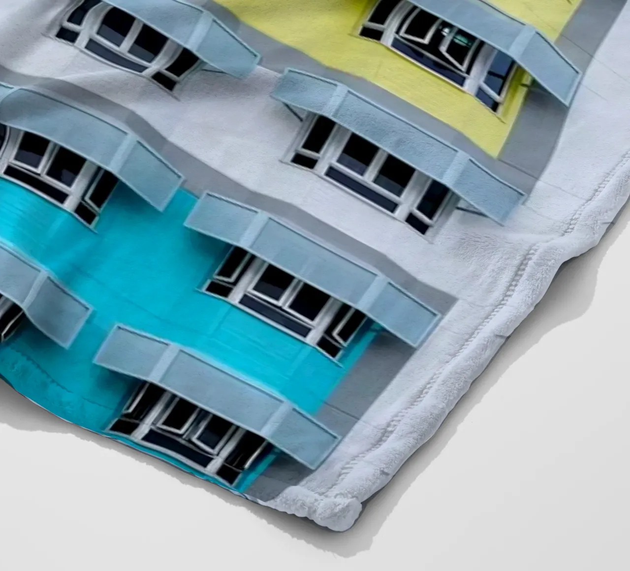 symmetry pattern architecture fleece blanket by pastel color shape