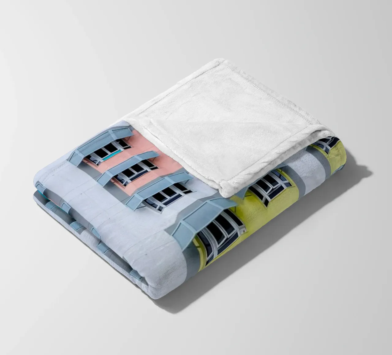 symmetry pattern architecture fleece blanket by pastel color shape