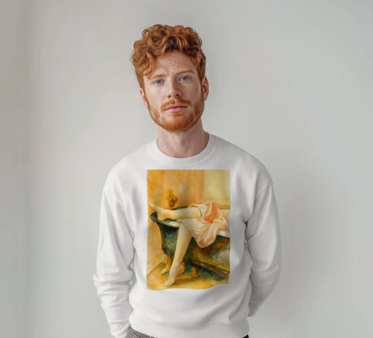 bella gamba in bagno felpa da pakazi