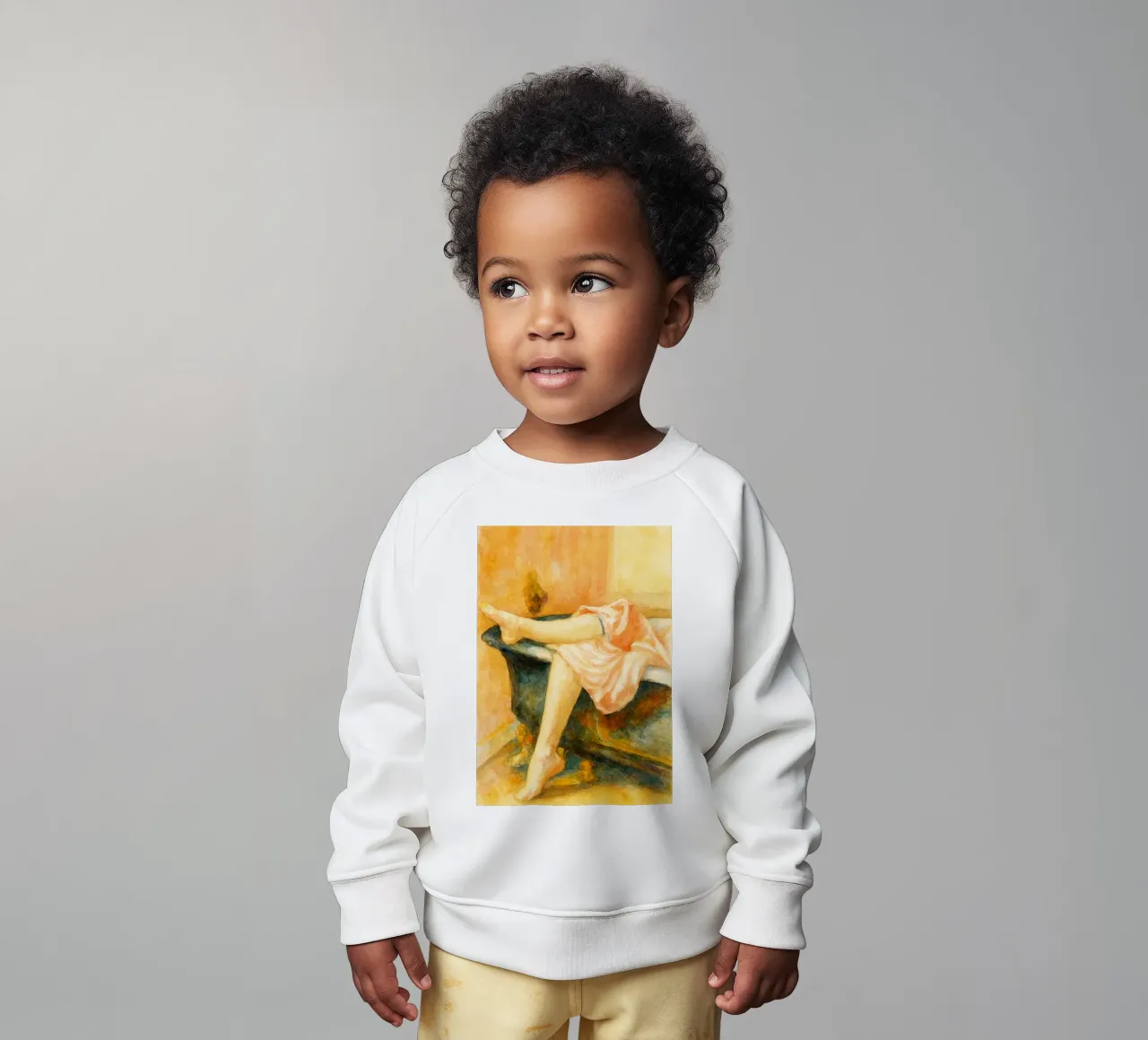 bella gamba in bagno felpa neonato da pakazi