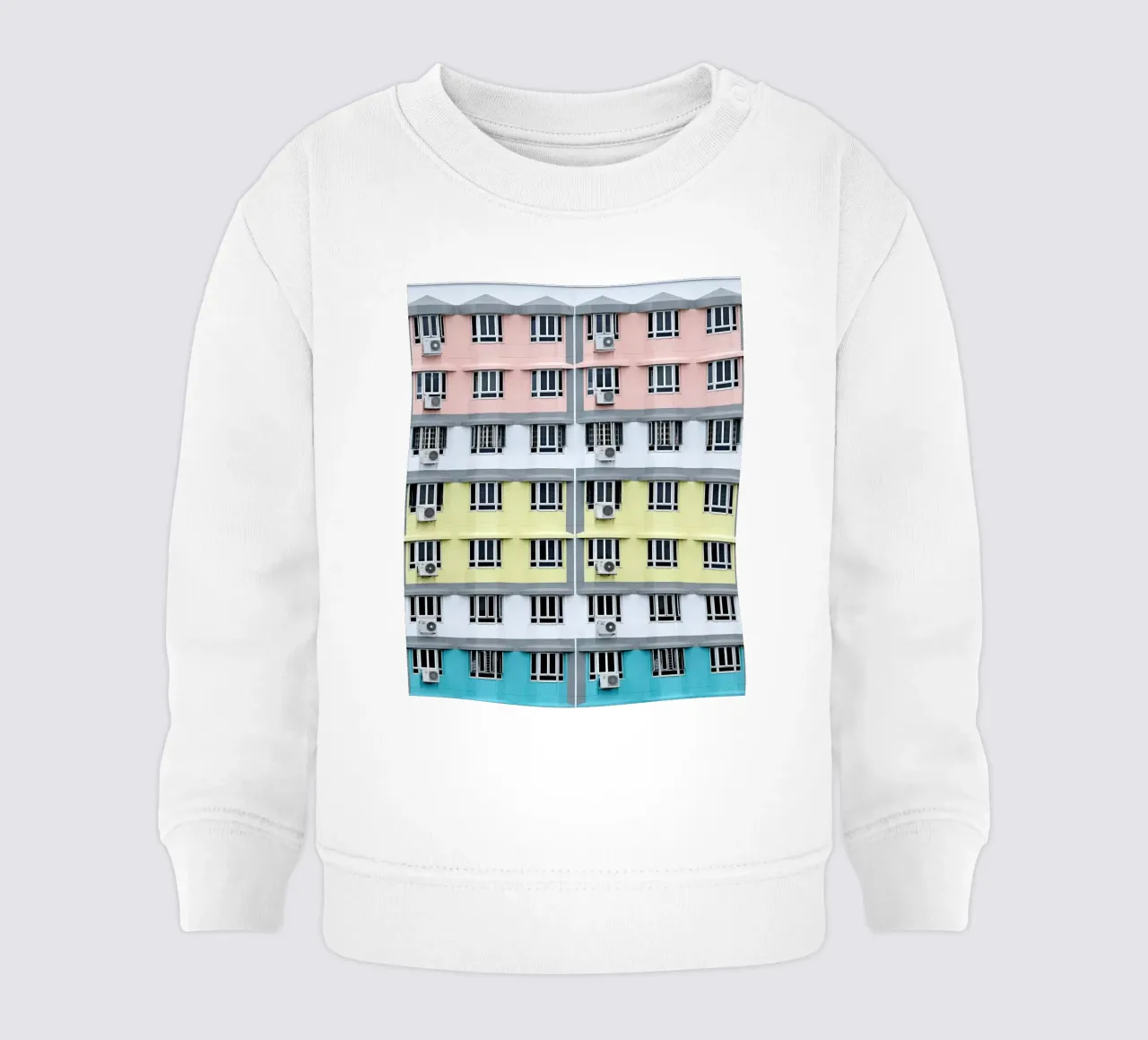 balconi residenziali felpa neonato da pastel color shape