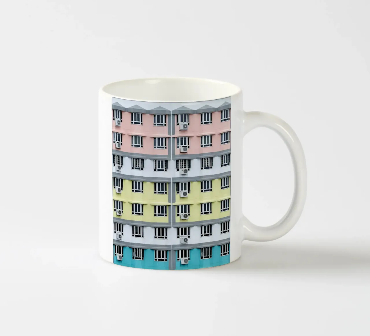 balconi residenziali tazza in ceramica da pastel color shape