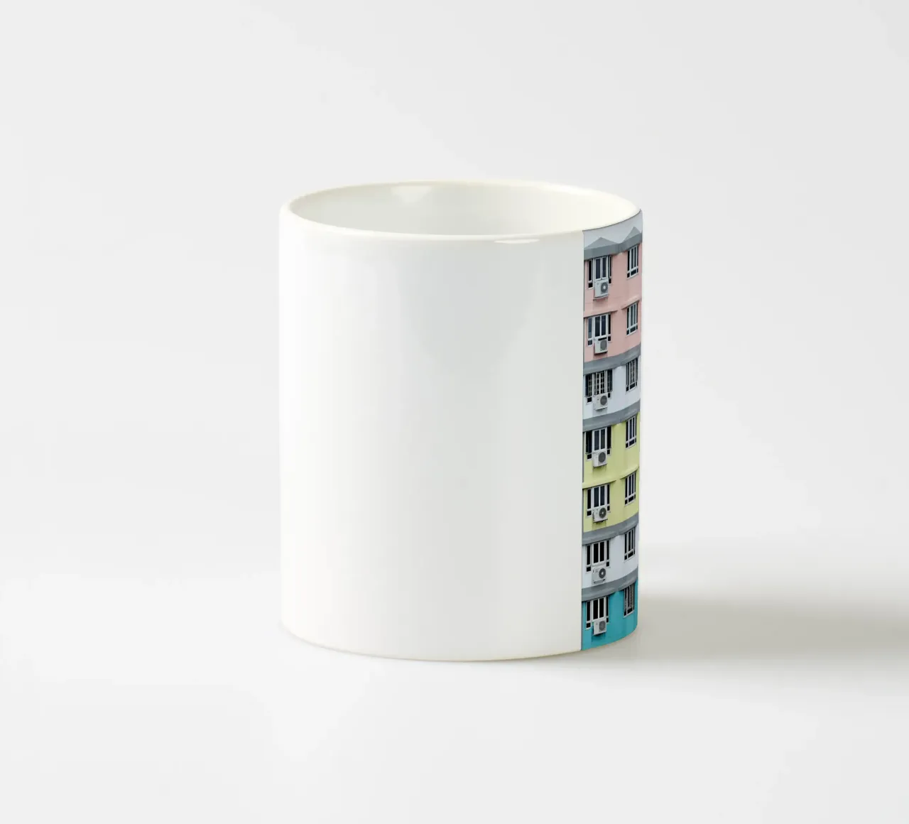 balconi residenziali tazza in ceramica da pastel color shape