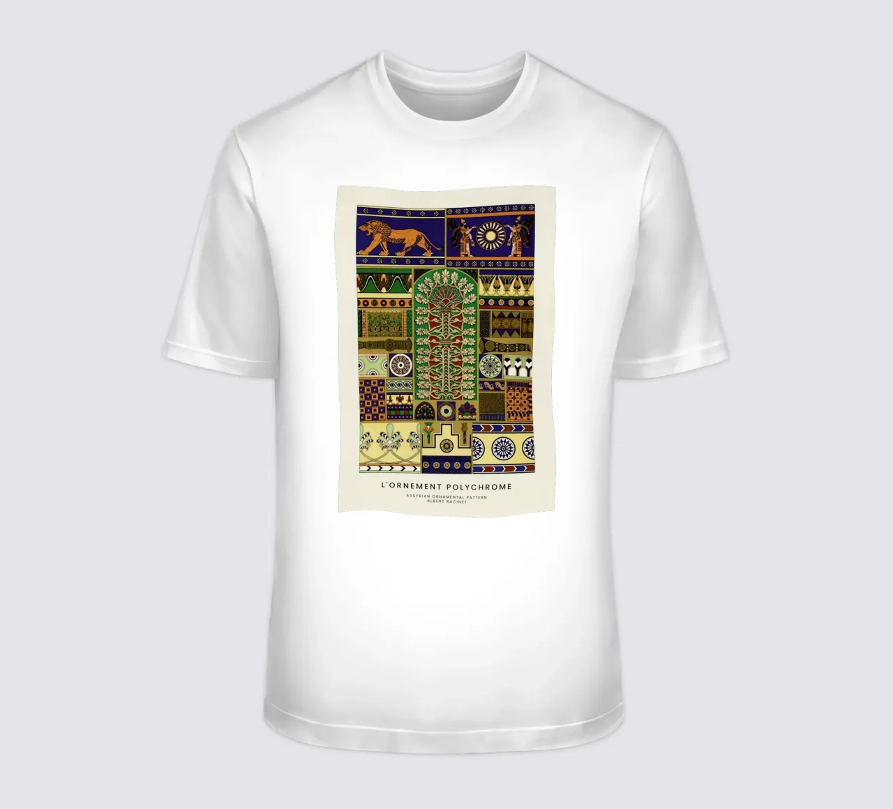 Racinet -  Assyrian Ornamental Pattern T-Shirt von Vintage by JUNIQE