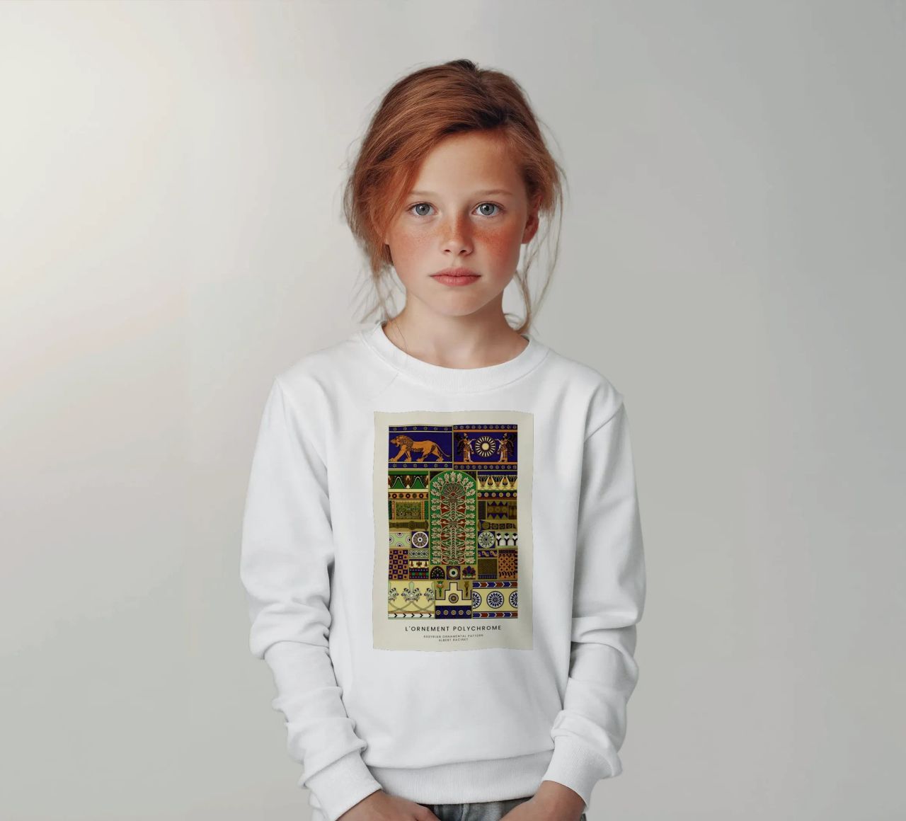 Racinet -  Assyrian Ornamental Pattern sudadera para niño de Vintage by JUNIQE
