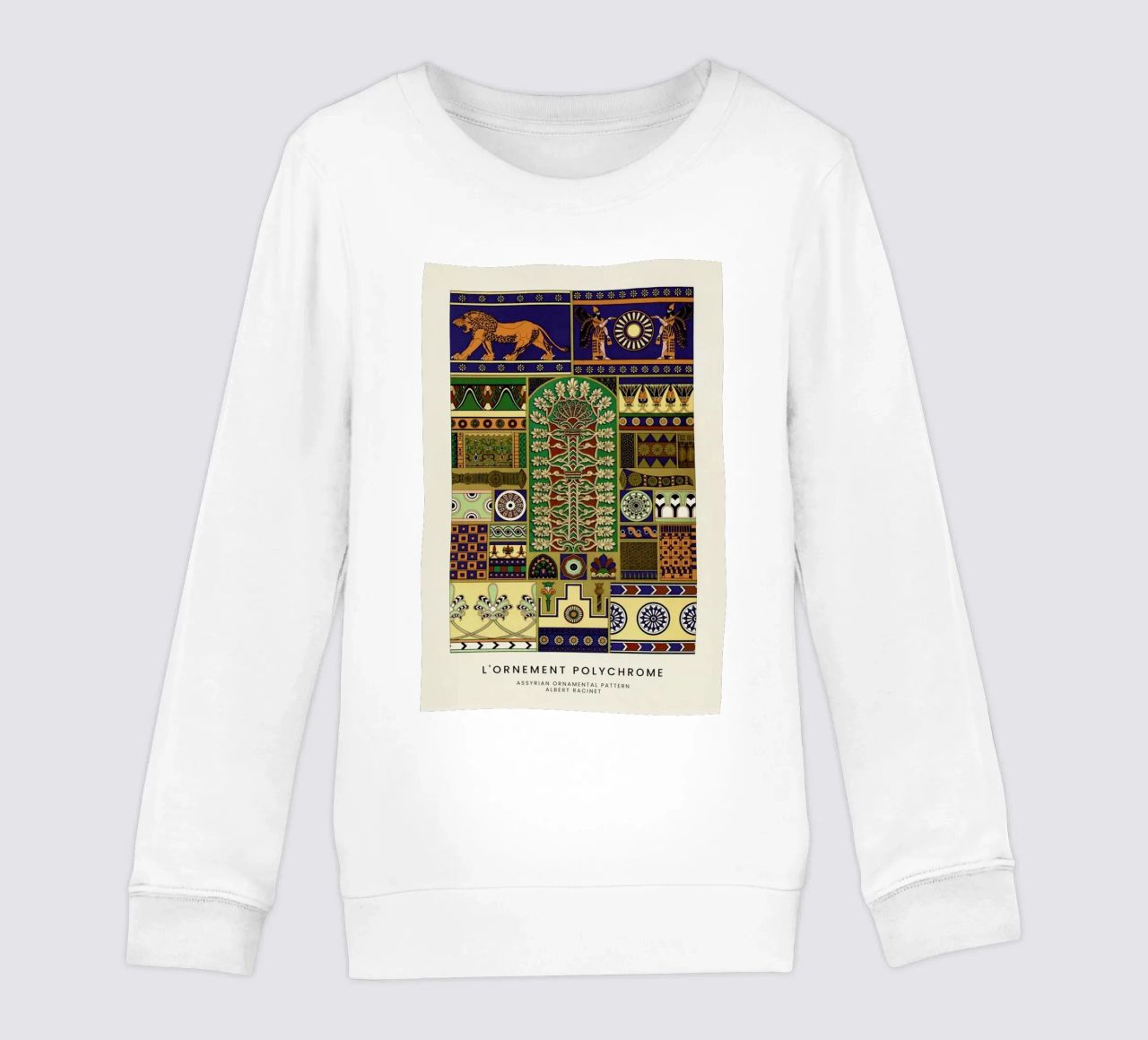 Racinet -  Assyrian Ornamental Pattern sudadera para niño de Vintage by JUNIQE